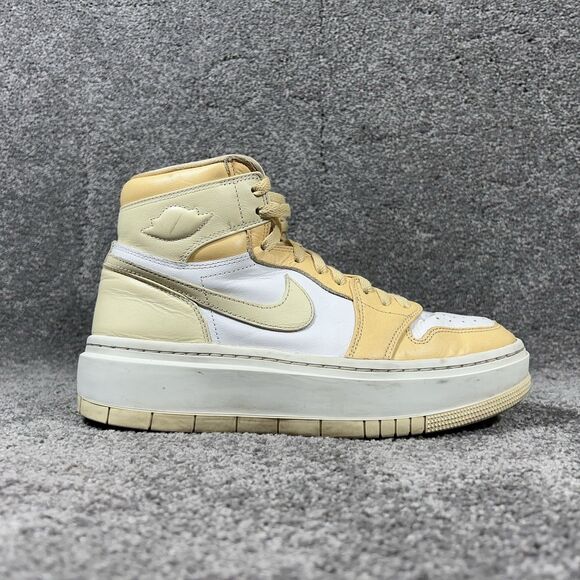 Nike Air Jordan 1 Elevate High DN3253-200 Women's Size 9.5 Celestial Gold Shoes - Picture 1 of 11
